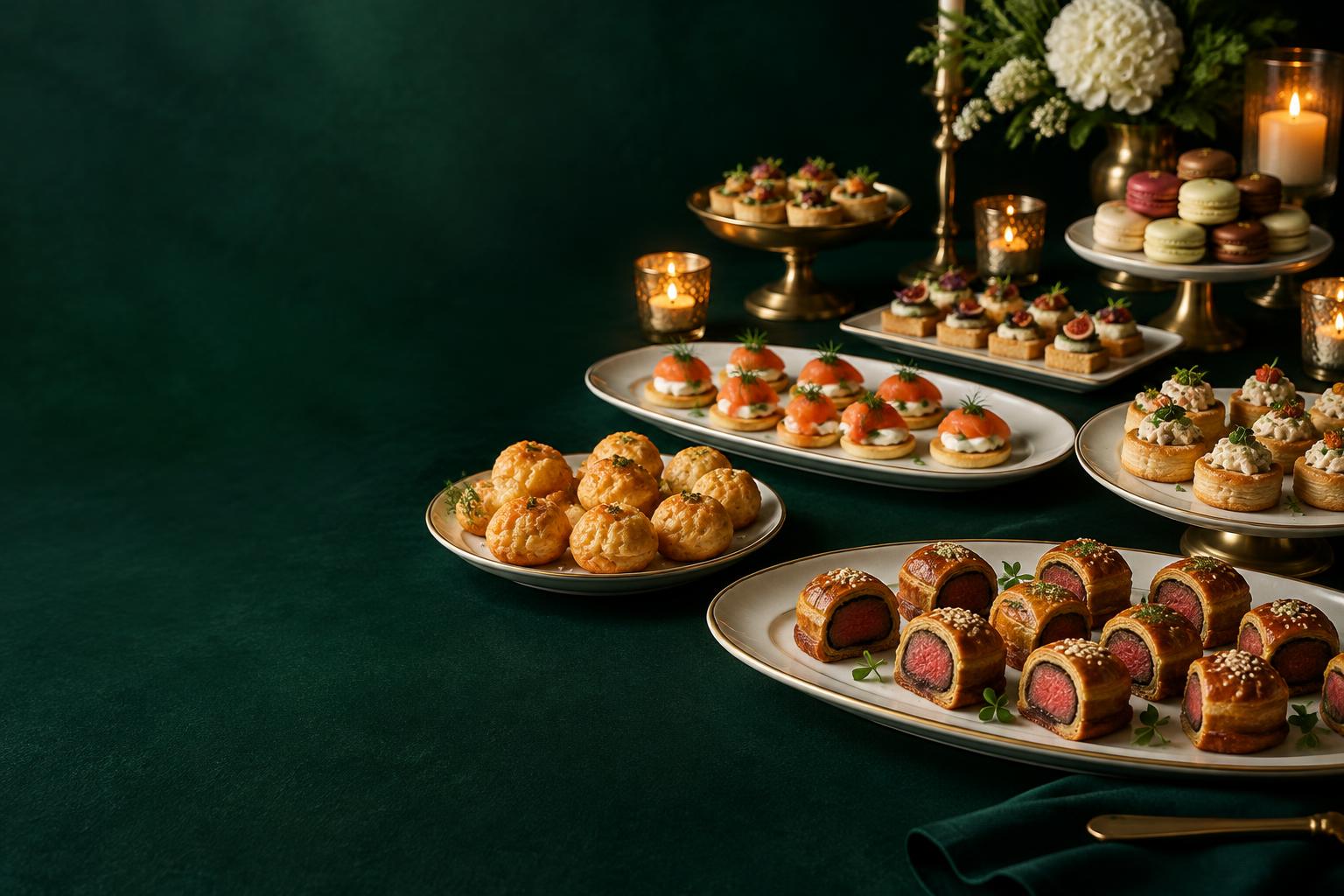 Elegant French halal bites by Baraka Traiteurs